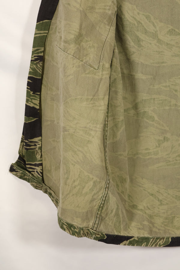 1960年代中頃　USカット　沖縄タイガー　ライムグリーンカラー　タイガーストライプ　シャツ　中古品