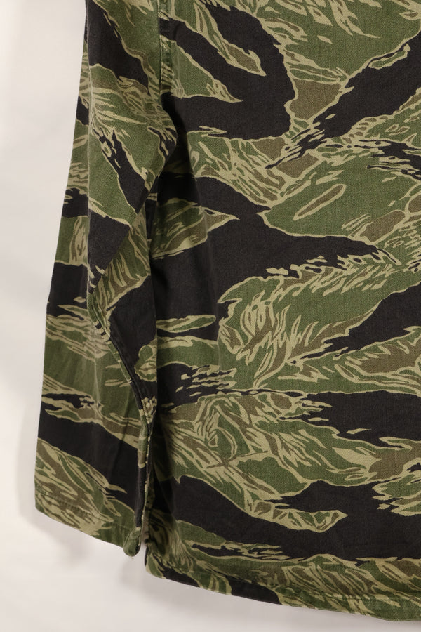 1960年代中頃　USカット　沖縄タイガー　ライムグリーンカラー　タイガーストライプ　シャツ　中古品