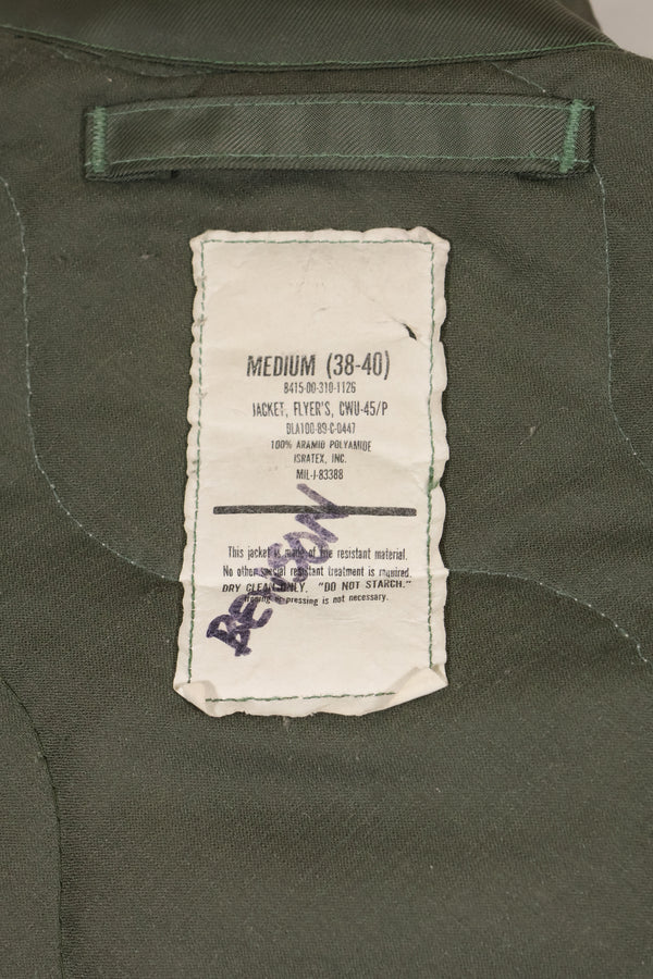 1998年契約　MEDIUM アメリカ海軍　CWU-45P　フライトジャケット　中古品 状態良い