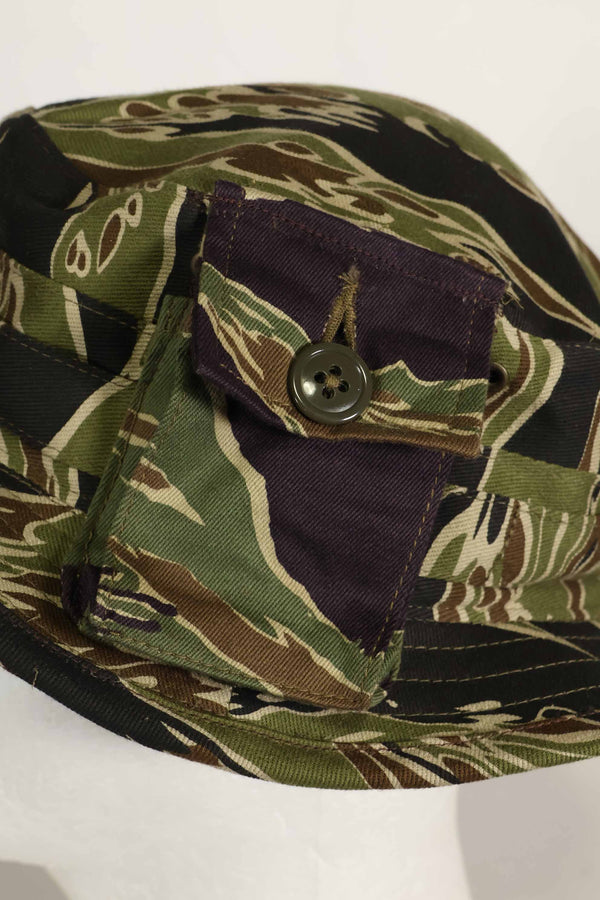 数量限定生産　MILITARIA 1911 初期ゴールドタイガー  CISOカットブーニーハット　ショートブリム改造　ポケット付　D