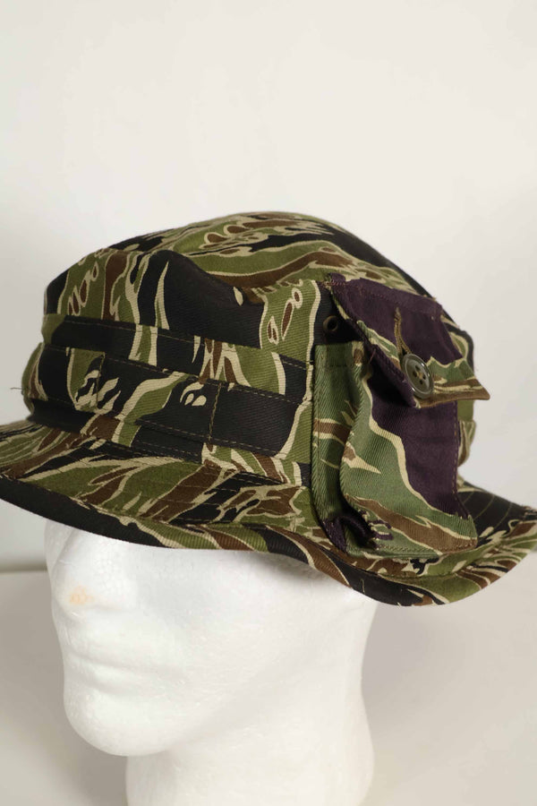 数量限定生産　MILITARIA 1911 初期ゴールドタイガー  CISOカットブーニーハット　ショートブリム改造　ポケット付　D