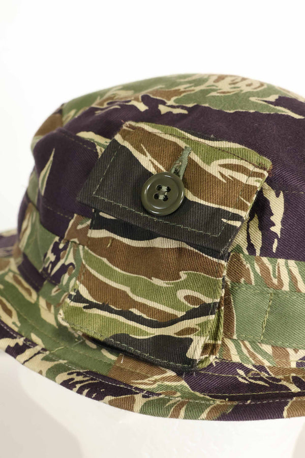 数量限定生産　MILITARIA 1911 沖縄タイガー  CISOカットブーニーハット　ショートブリム改造 ポケット付　B