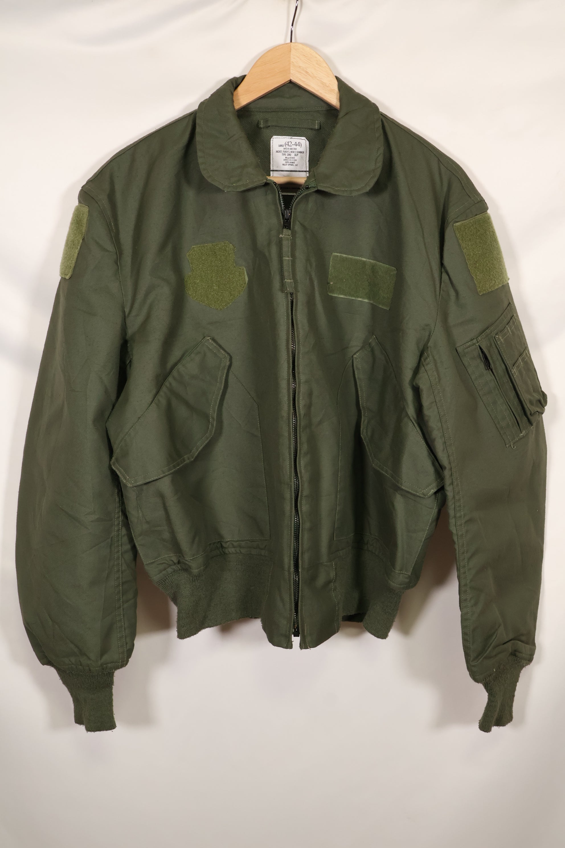 2001年契約　LARGE　USAF　CWU-36P フライトジャケット　状態良い　アラミド繊維　中古品