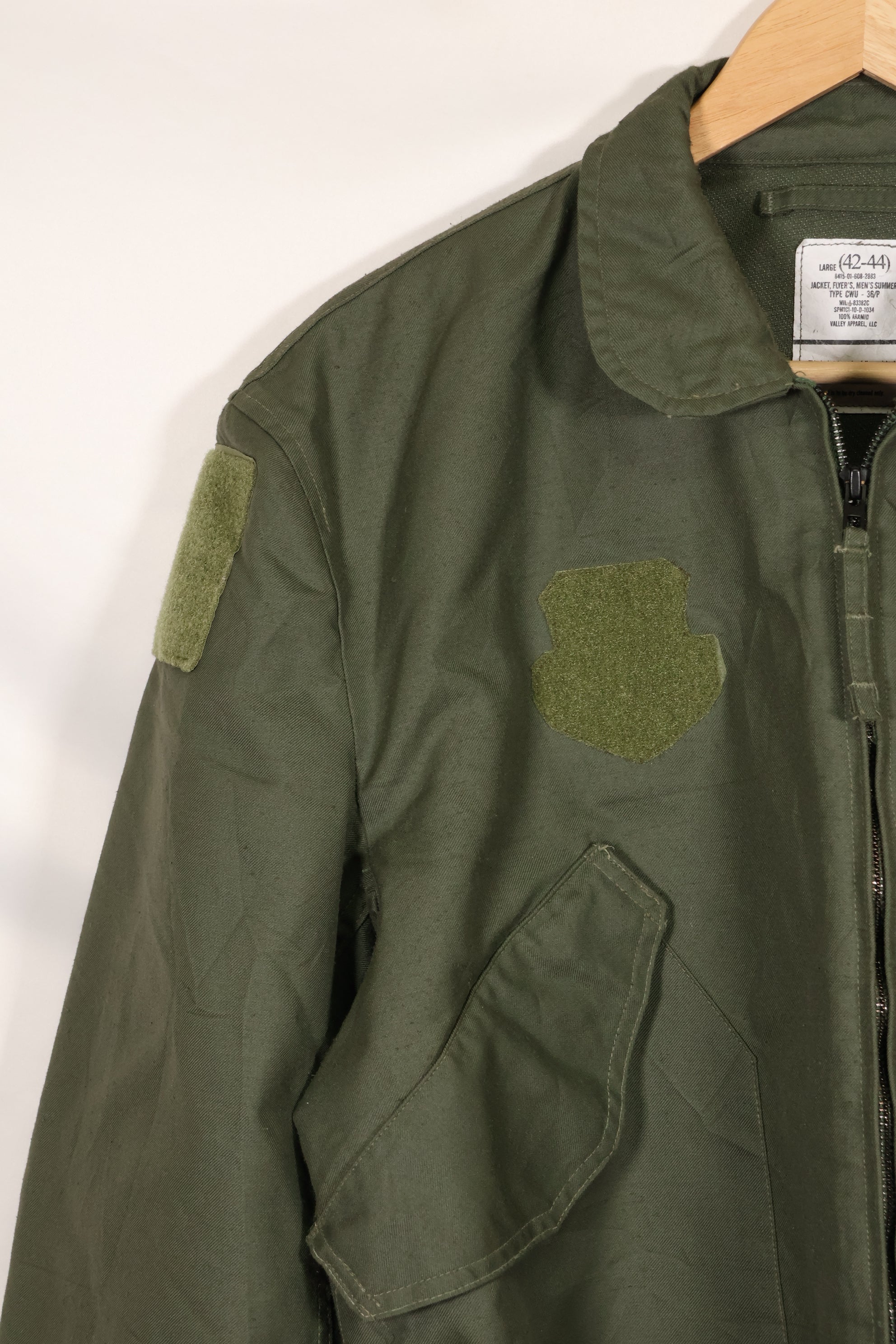 2001年契約　LARGE　USAF　CWU-36P フライトジャケット　状態良い　アラミド繊維　中古品