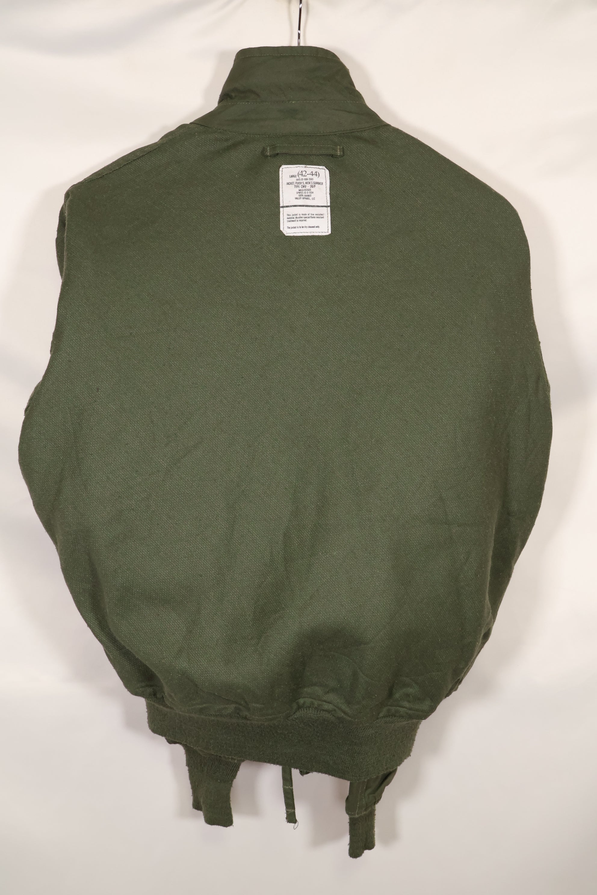 2001年契約　LARGE　USAF　CWU-36P フライトジャケット　状態良い　アラミド繊維　中古品