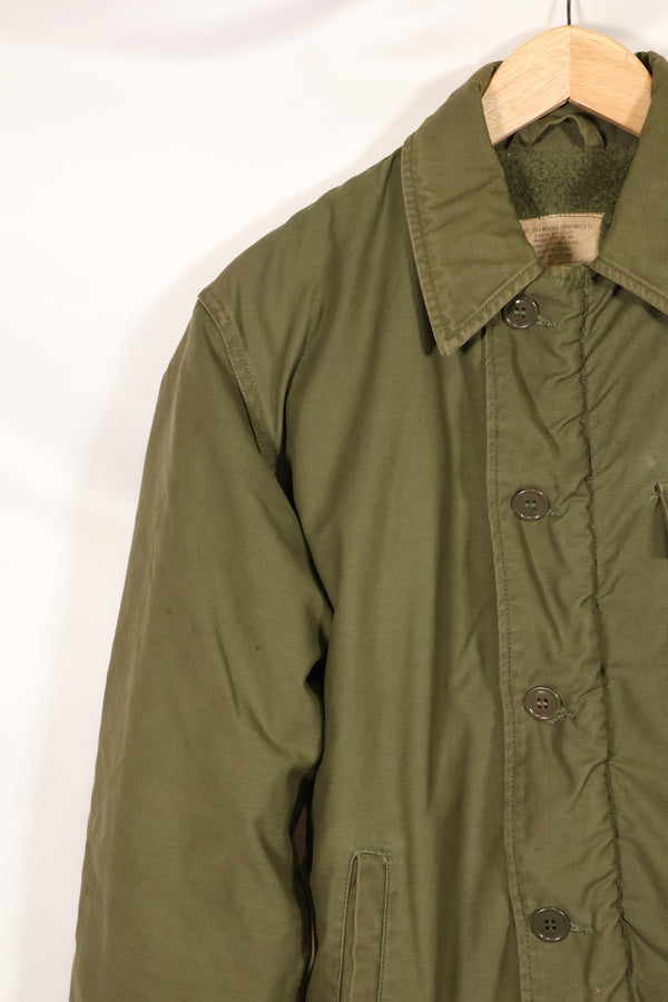 1972年契約　サイズ M　アメリカ海軍　A-2 デッキジャケット　コールドウェザー　中古品