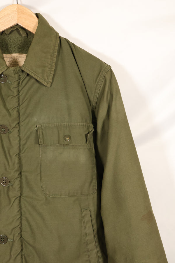 1972年契約　サイズ M　アメリカ海軍　A-2 デッキジャケット　コールドウェザー　中古品