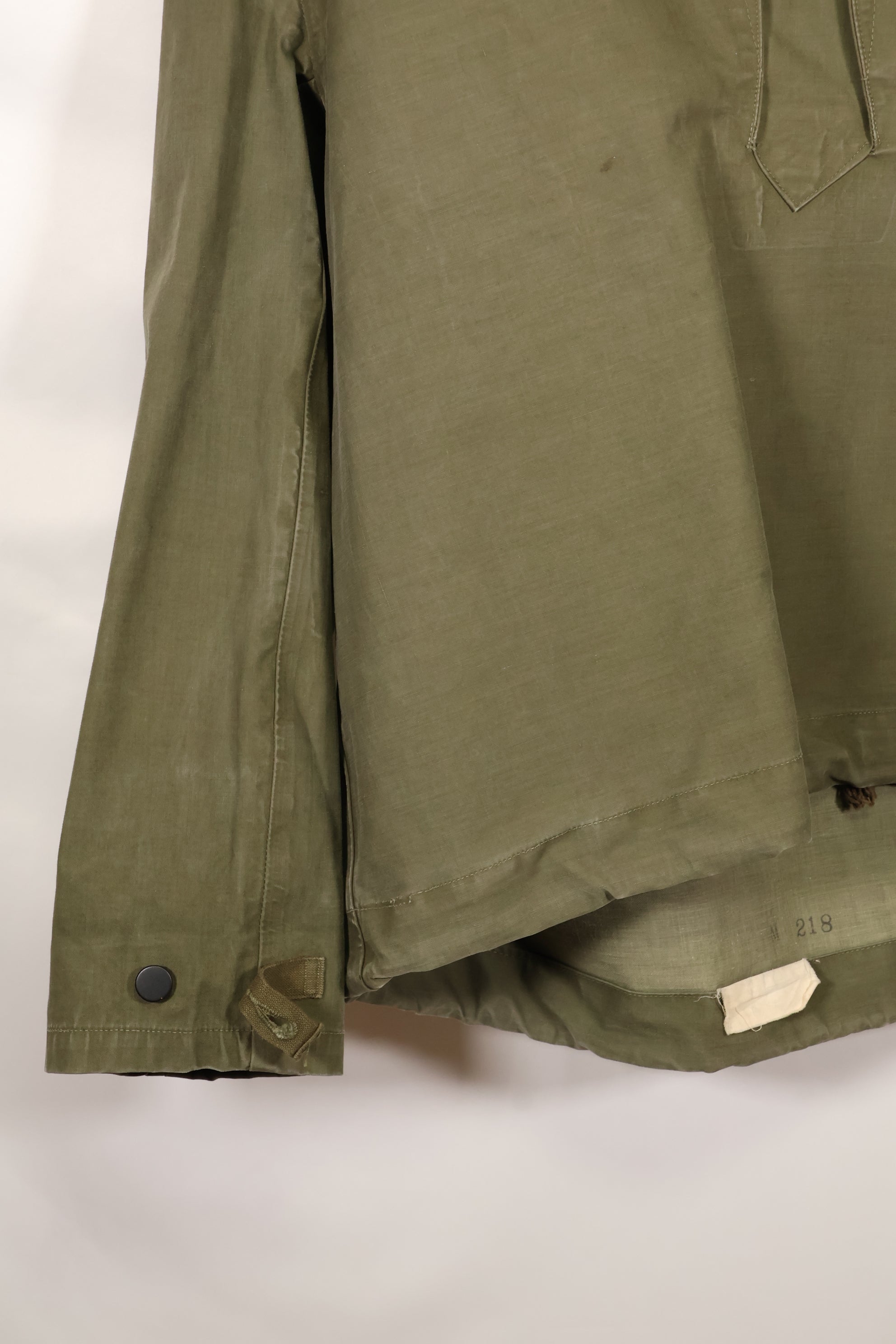 1950年代〜60年代　サイズ M　アメリカ海軍　レインデッキパーカー　アノラック　中古品