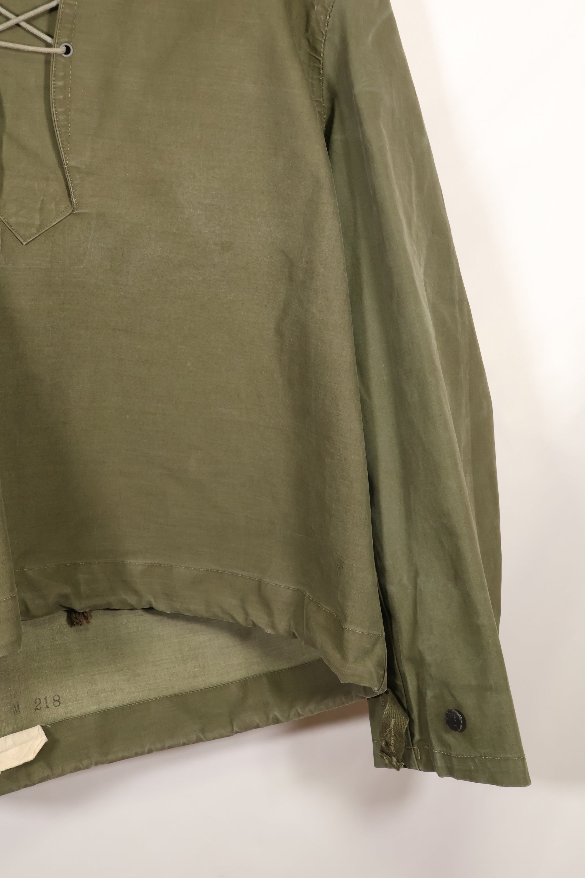 1950年代〜60年代　サイズ M　アメリカ海軍　レインデッキパーカー　アノラック　中古品