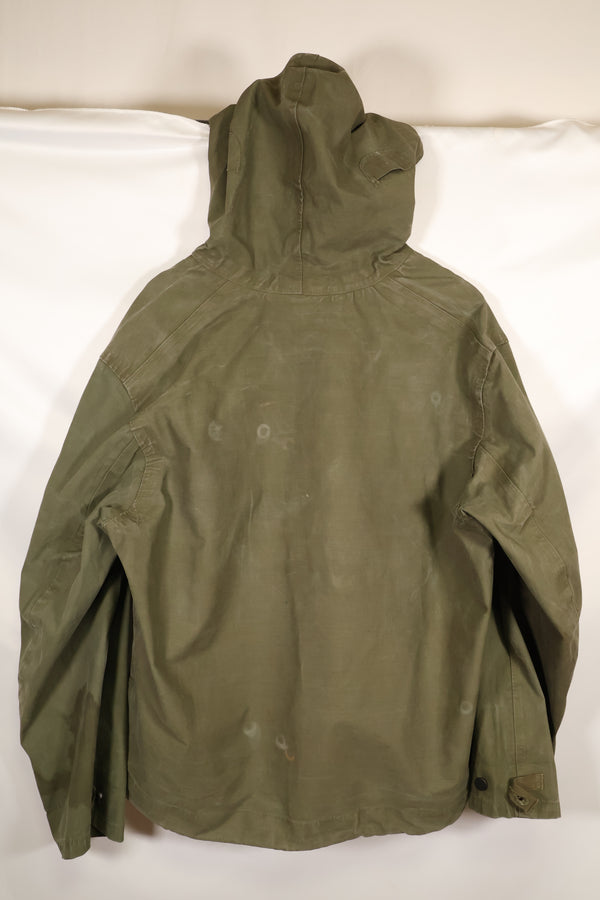 1950年代〜60年代　サイズ M　アメリカ海軍　レインデッキパーカー　アノラック　中古品