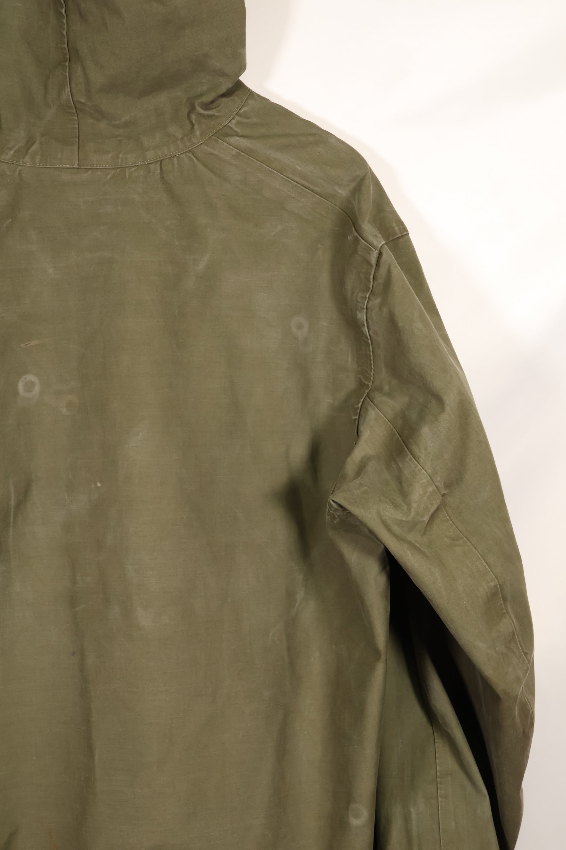 1950年代〜60年代　サイズ M　アメリカ海軍　レインデッキパーカー　アノラック　中古品