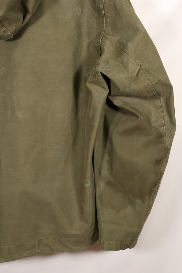 1950年代〜60年代　サイズ M　アメリカ海軍　レインデッキパーカー　アノラック　中古品