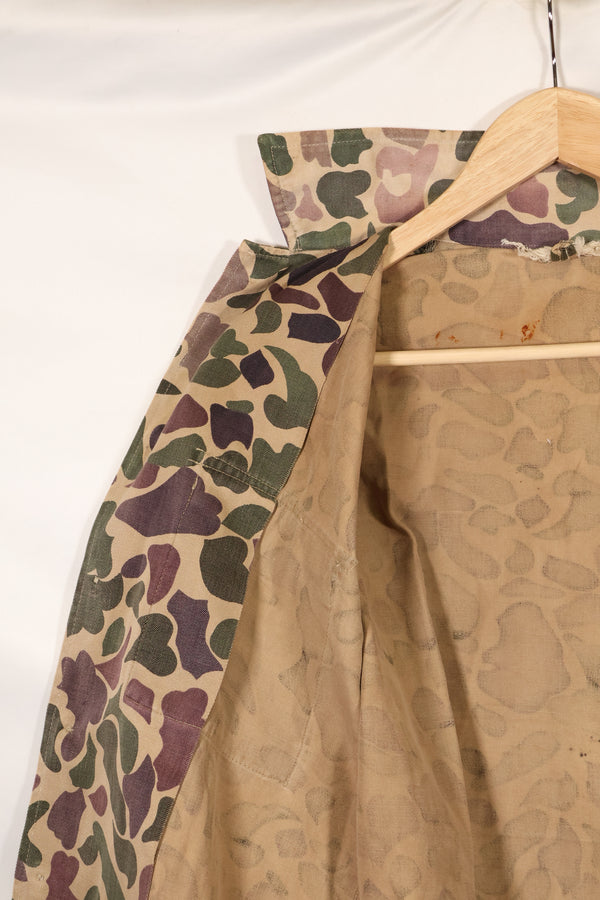 1960年代前半　退色あり　推定A-L　CIDG　ベオガム迷彩　Asian カット　シャツ