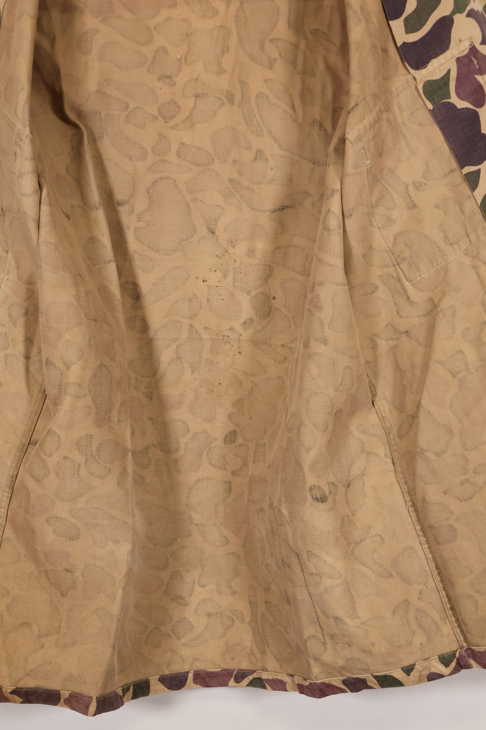 1960年代前半　退色あり　推定A-L　CIDG　ベオガム迷彩　Asian カット　シャツ