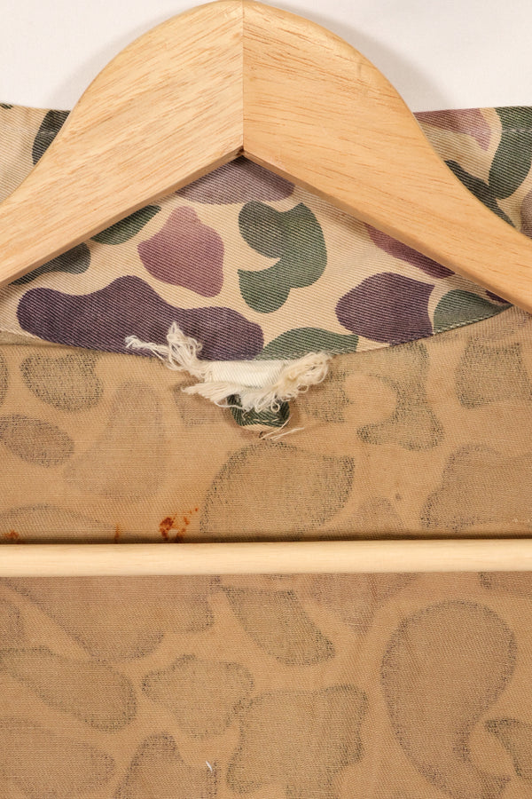 1960年代前半　退色あり　推定A-L　CIDG　ベオガム迷彩　Asian カット　シャツ