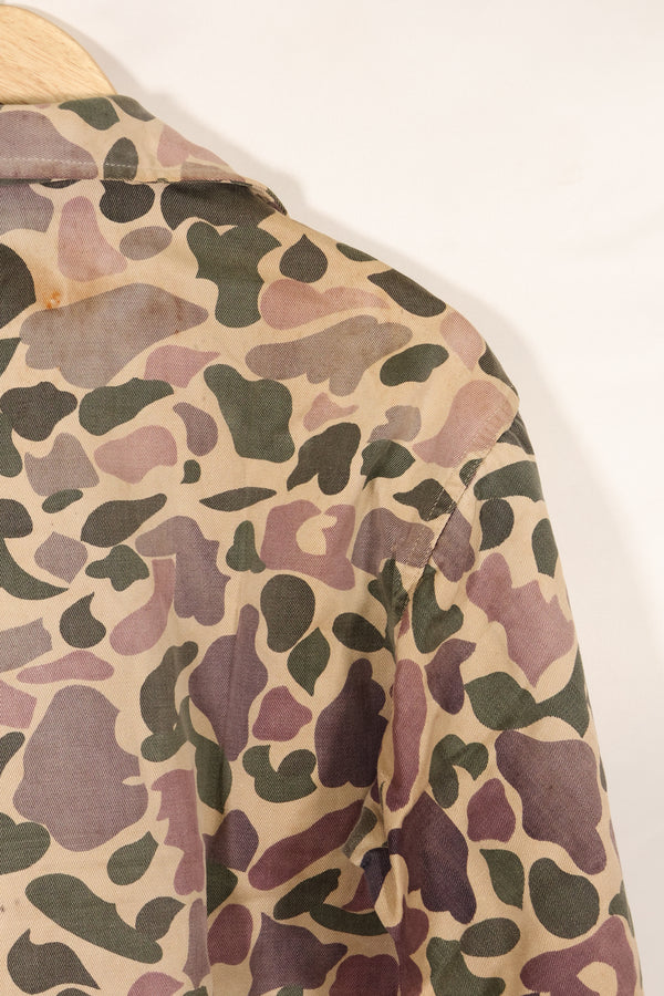 1960年代前半　退色あり　推定A-L　CIDG　ベオガム迷彩　Asian カット　シャツ