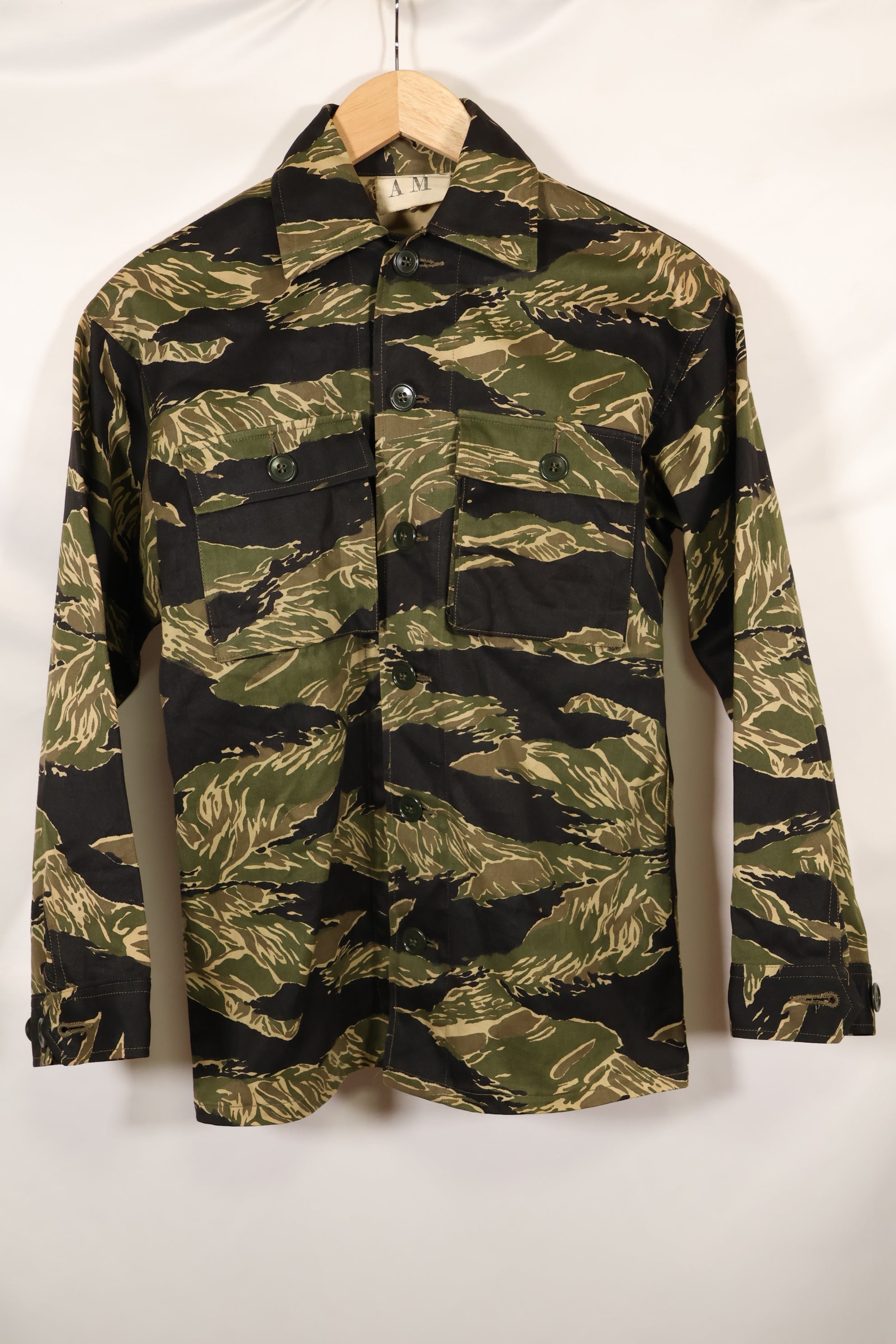 1960年代　デッドストック　A-M　沖縄タイガー　タイガーストライプ　シャツ　Asian Cut