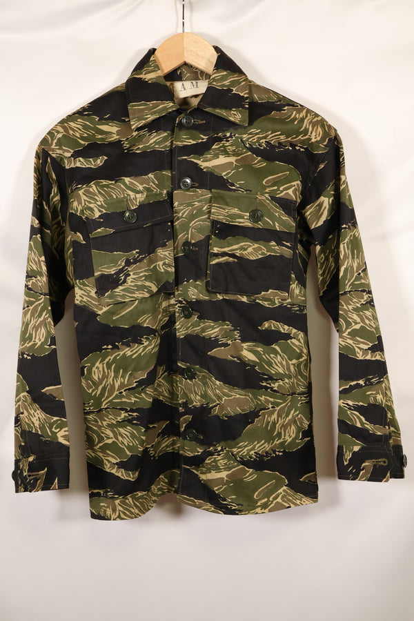 1960年代　デッドストック　A-M　沖縄タイガー　タイガーストライプ　シャツ　Asian Cut