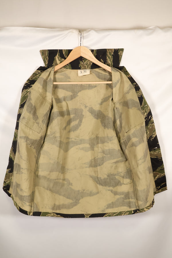 1960年代　デッドストック　A-M　沖縄タイガー　タイガーストライプ　シャツ　Asian Cut