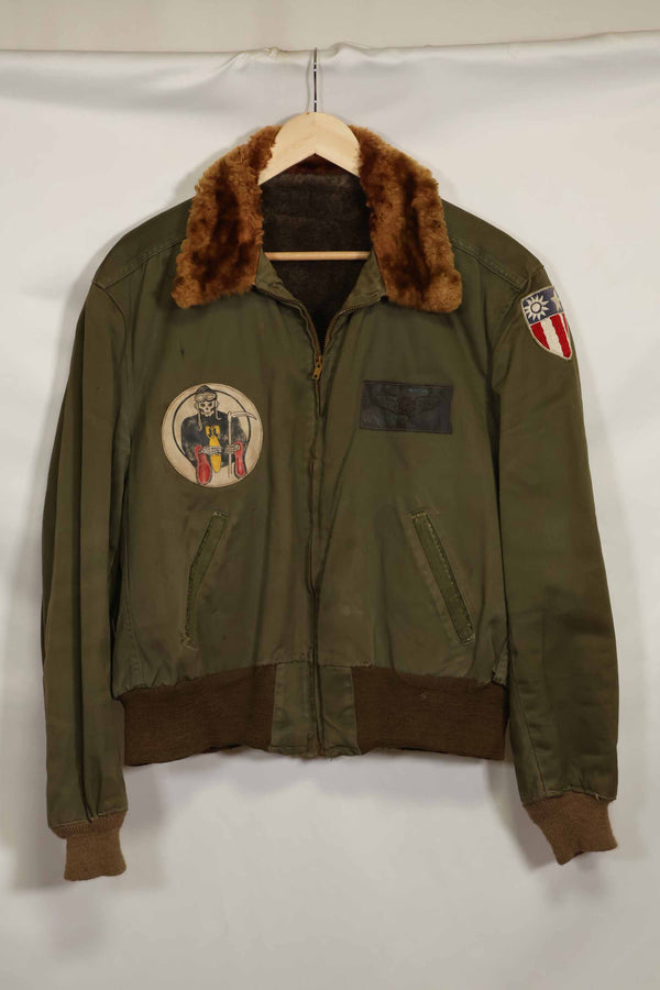 1940年代　CBI　ローカルメイド B-15　フライトジャケット　中古品