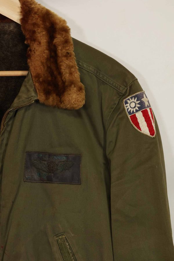 1940年代　CBI　ローカルメイド B-15　フライトジャケット　中古品