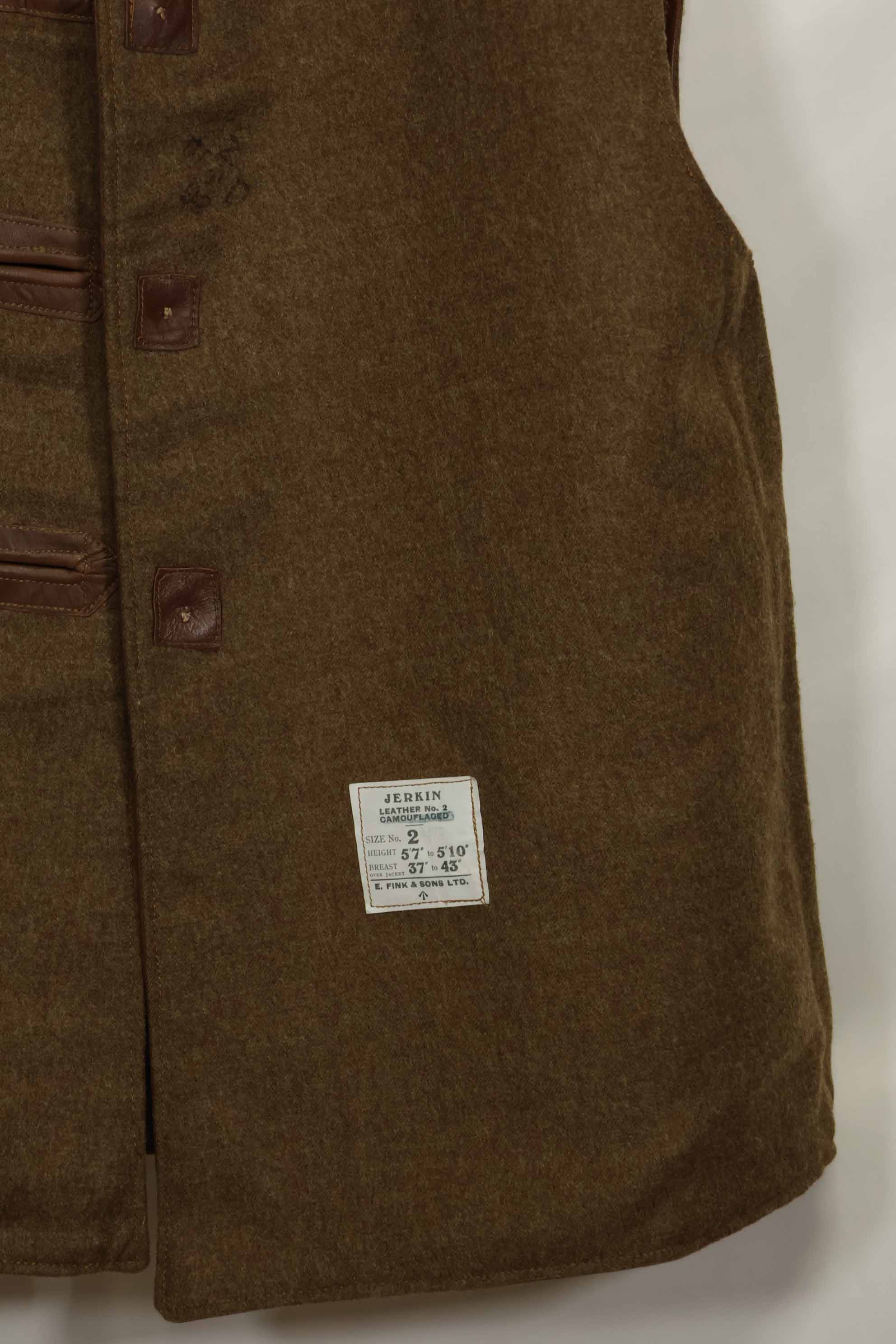 1940年代　イギリス軍　ジャーキン　No.2　ベスト　中古品　状態良い