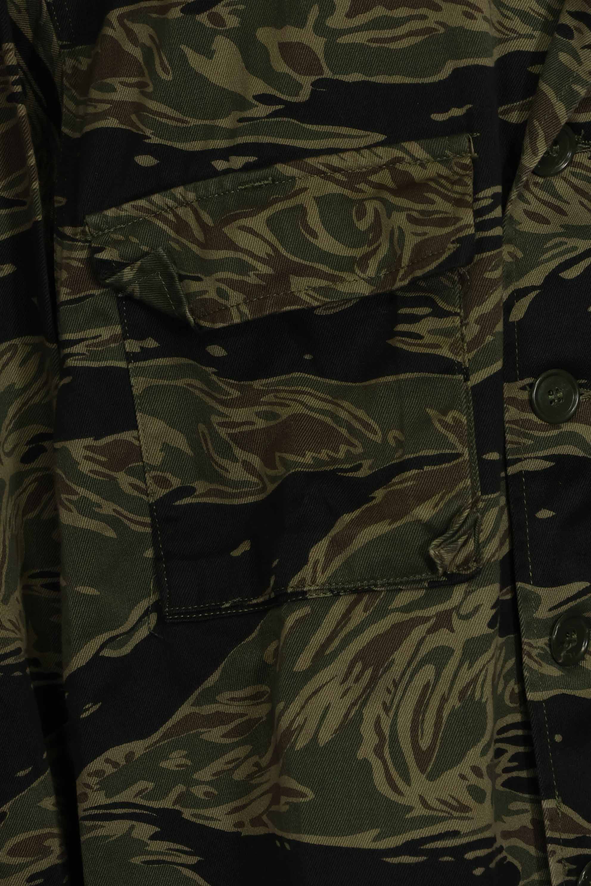 1960年代　シルバータイガー　タイガーストライプシャツ　A-M　状態良い　中古品