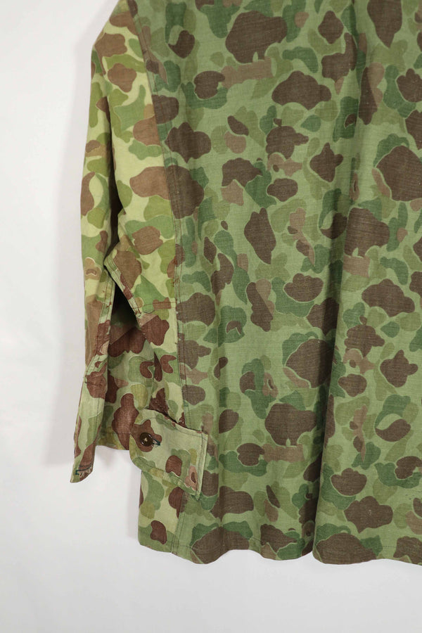 実物生地　フロッグスキン迷彩　フランス軍空挺ジャケット　再現品　ダックハンター　中古品
