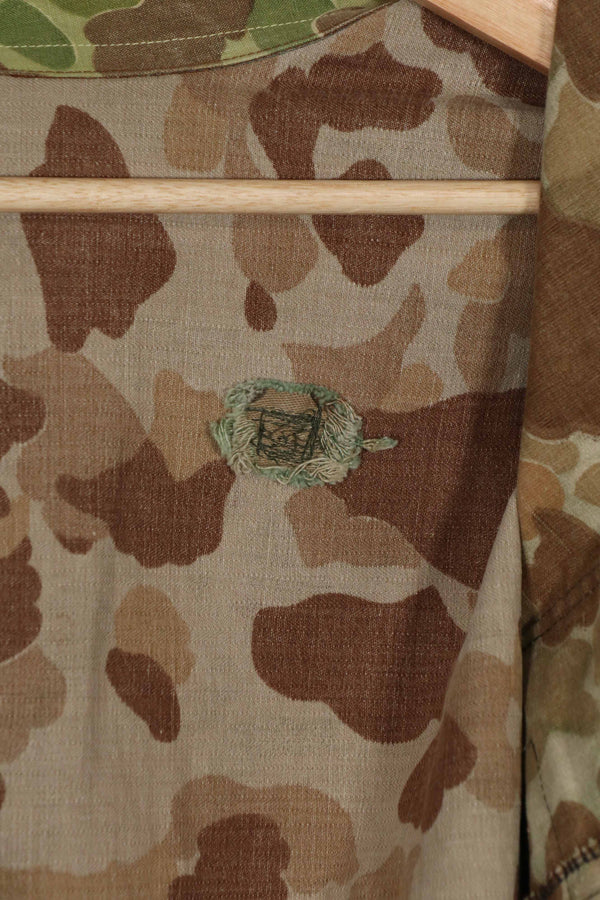 実物生地　フロッグスキン迷彩　フランス軍空挺ジャケット　再現品　ダックハンター　中古品