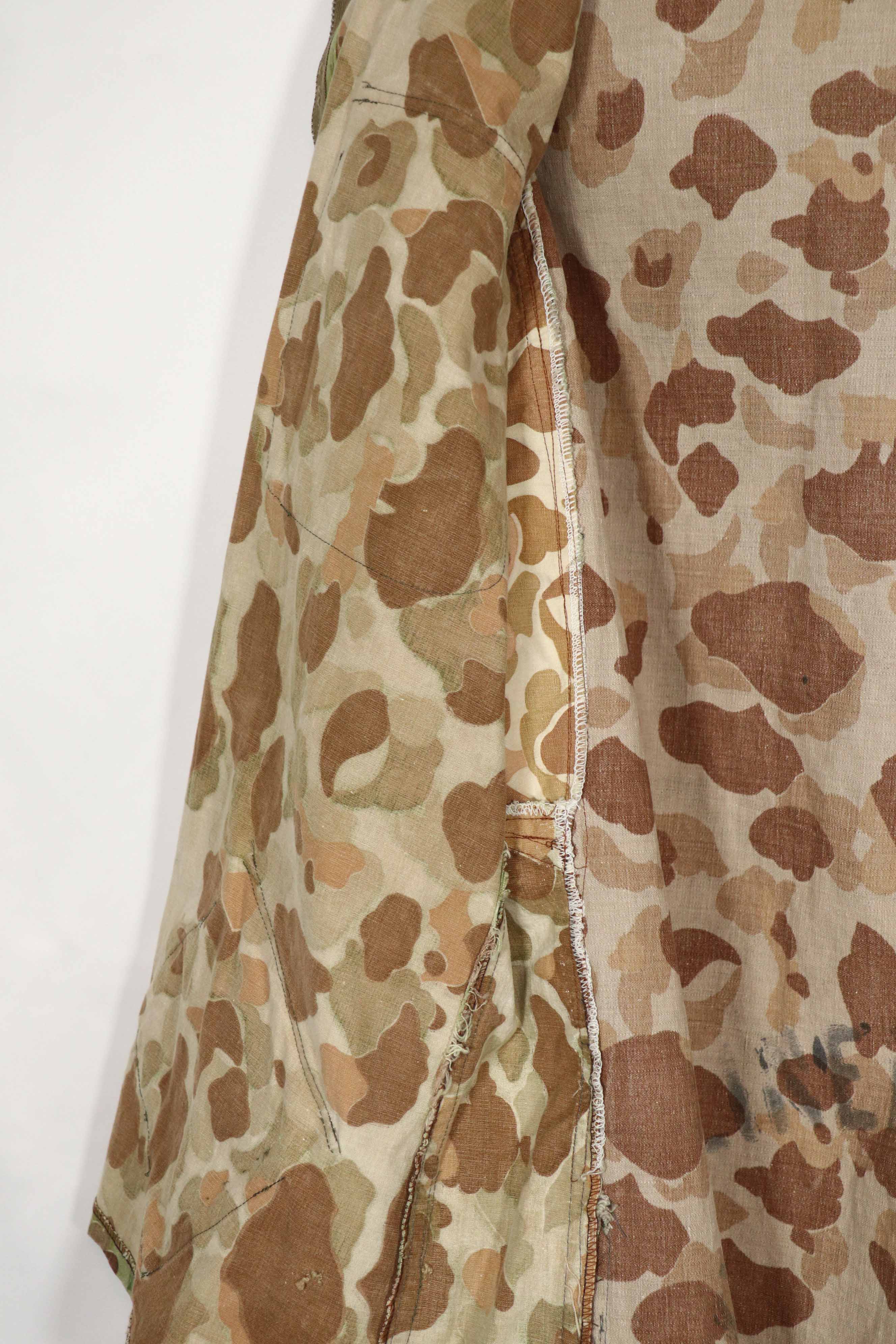 実物生地　フロッグスキン迷彩　フランス軍空挺ジャケット　再現品　ダックハンター　中古品