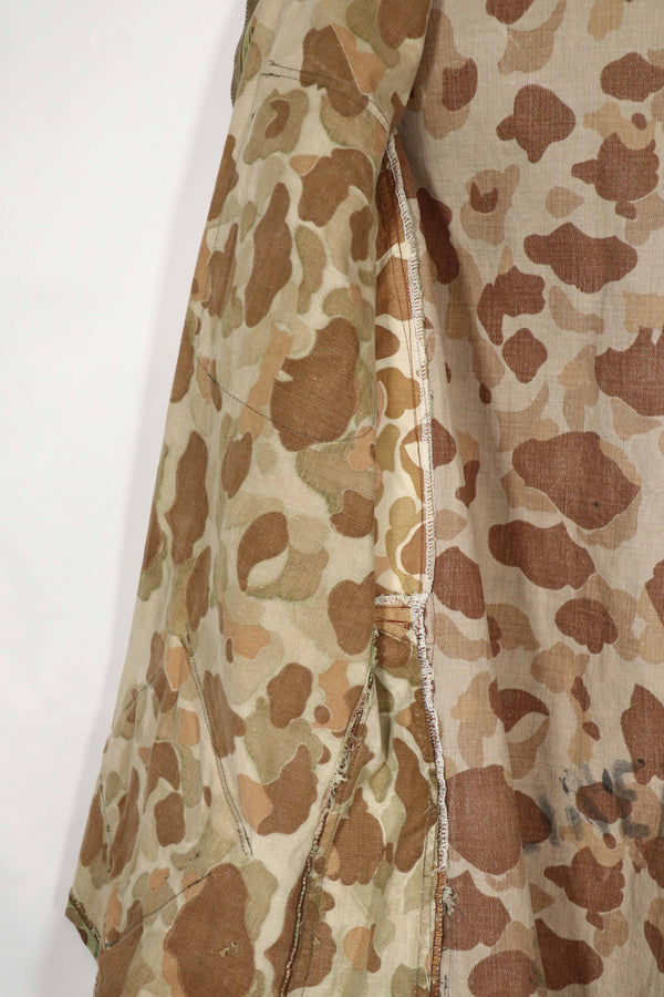 実物生地　フロッグスキン迷彩　フランス軍空挺ジャケット　再現品　ダックハンター　中古品