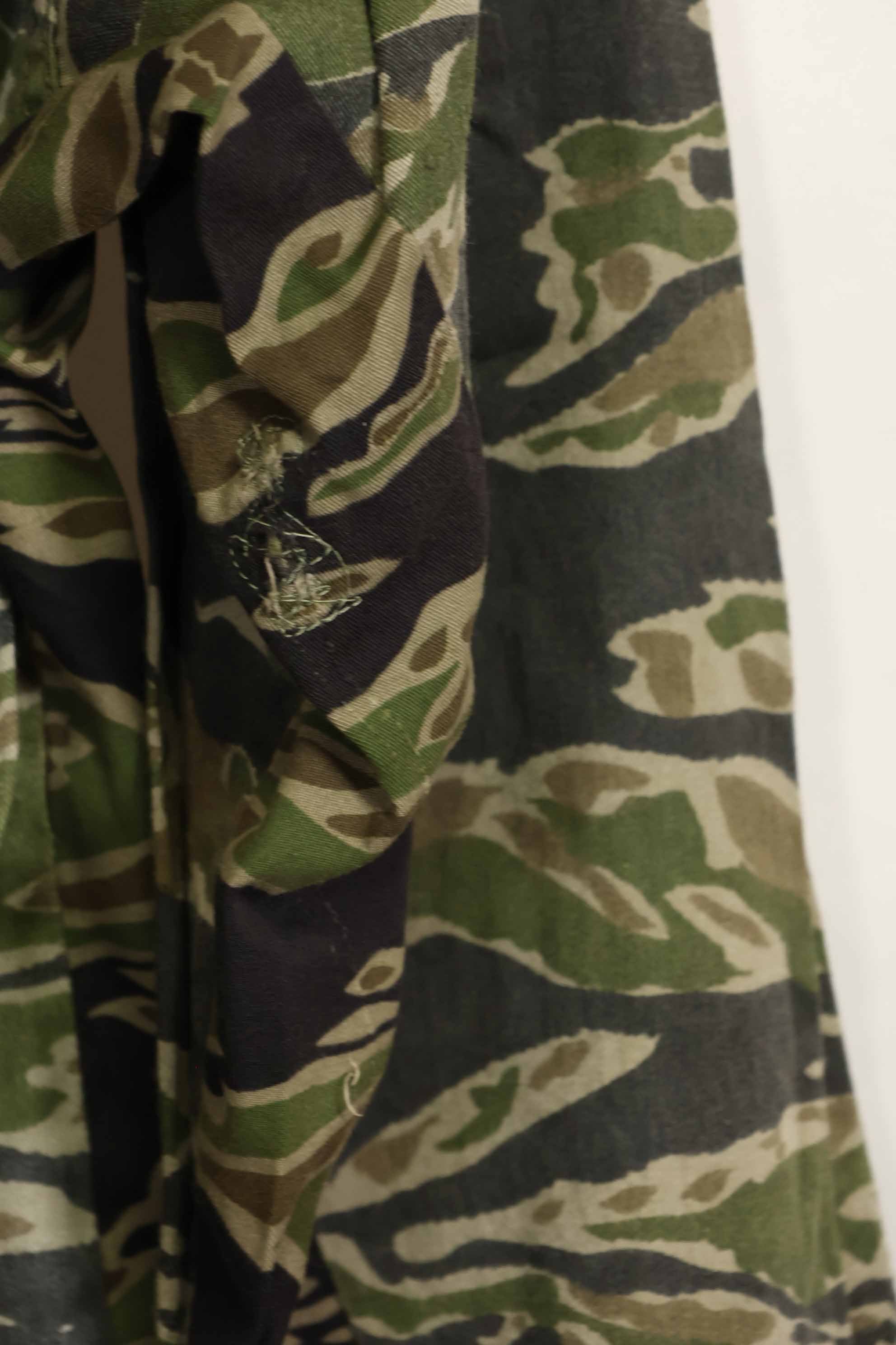 1960年代　タイガーストライプ　シャツ　CIDGパターン　初付けパッチ付き　中古品