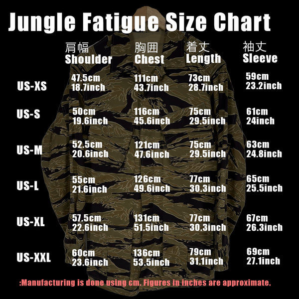 【2024年3月上旬頃納品】MILITARIA 1911 ゴールドタイガーストライプ　2nd Model ジャングルファティーグ　ジャケット　MADE IN JAPAN