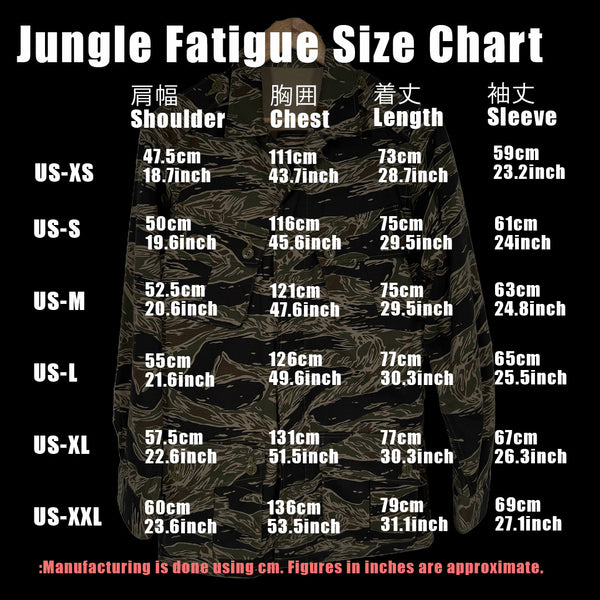 【2024年3月上旬頃納品】MILITARIA 1911 シルバータイガーストライプ　1st Model ジャングルファティーグ　ジャケット　MADE IN JAPAN