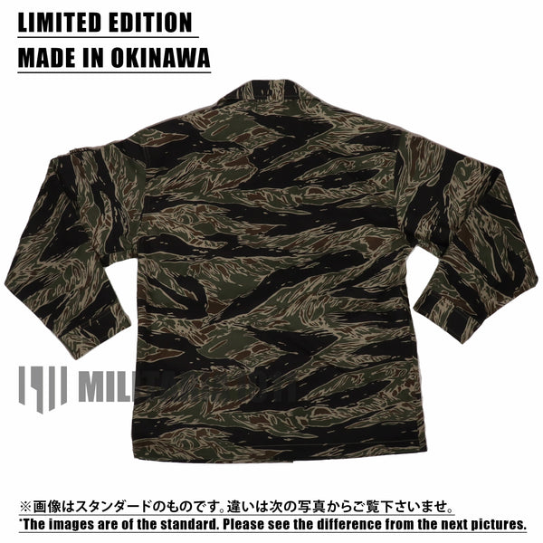 【11月中旬発送予定】MADE IN OKINAWA シルバータイガーストライプ　シャツ　リミテッドエディション