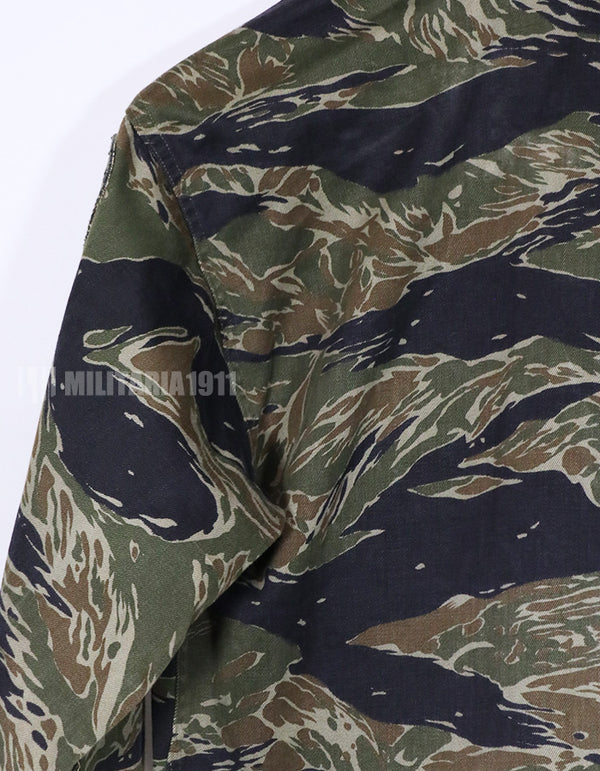 実物　シルバータイガーストライプ　ARVN 直接刺繍入り　Asian カット