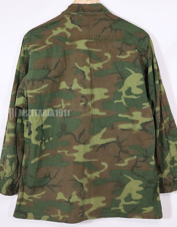 実物　ポップリン製　ERDL　ノンリップ　ジャケット　M-S 退色あり　中古品