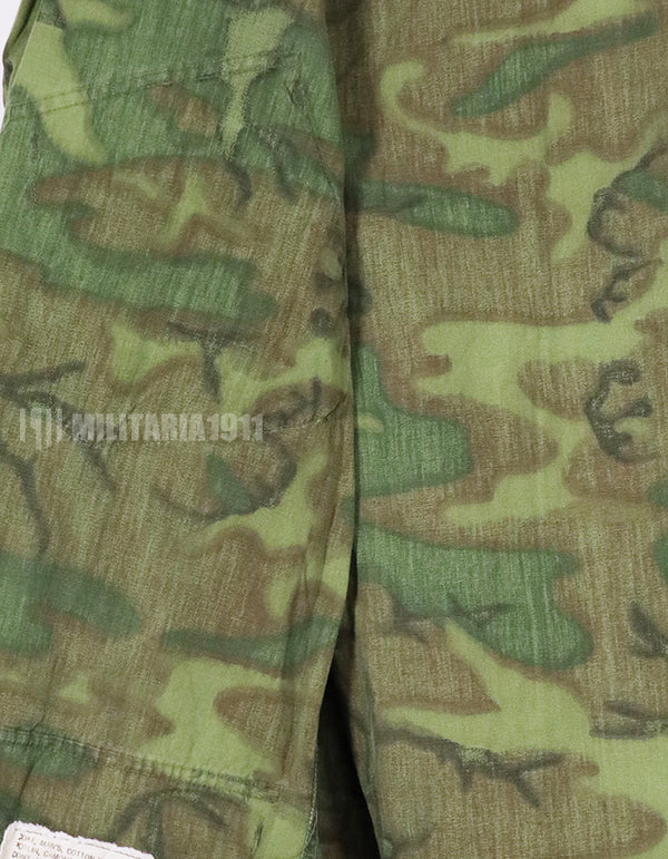 実物　ポップリン製　ERDL　ノンリップ　ジャケット　M-S 退色あり　中古品