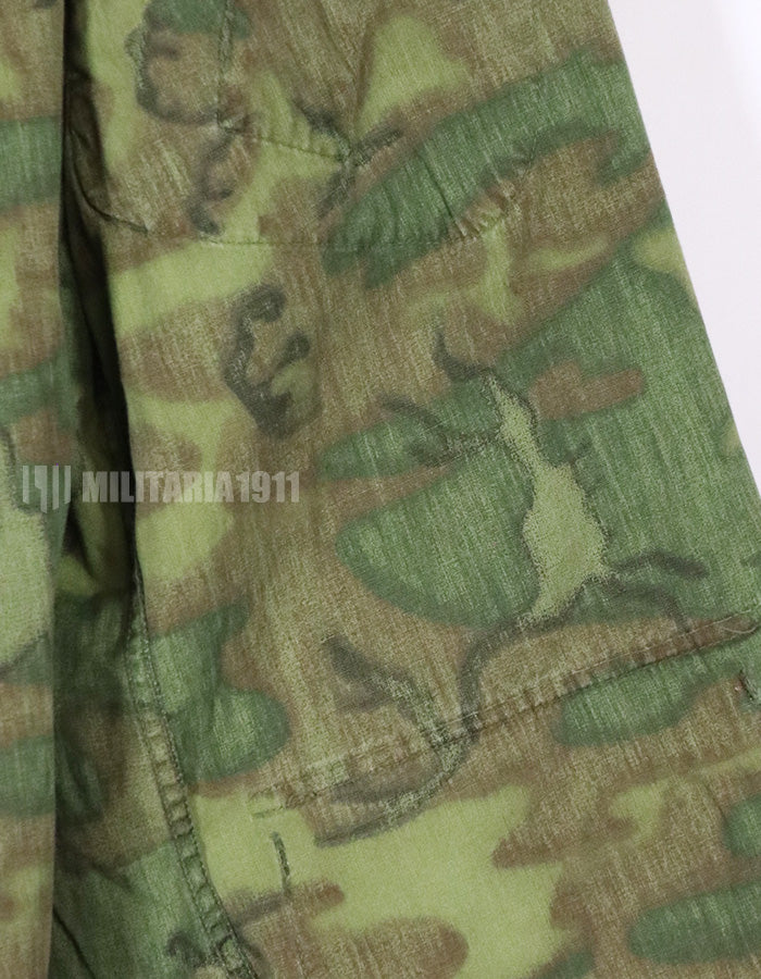 実物　ポップリン製　ERDL　ノンリップ　ジャケット　M-S 退色あり　中古品