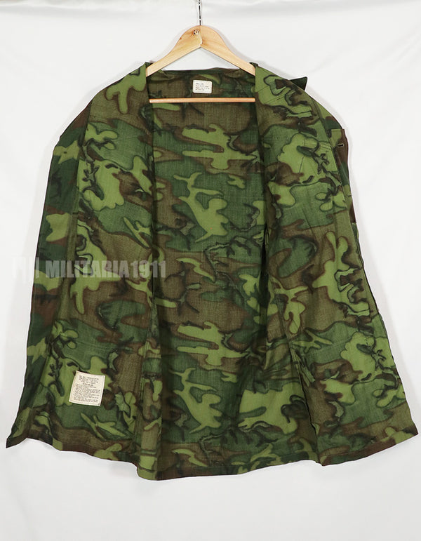 実物　1968年製　リップストップ　ERDL ジャングルファティーグ S-L 101空挺パッチ後付け