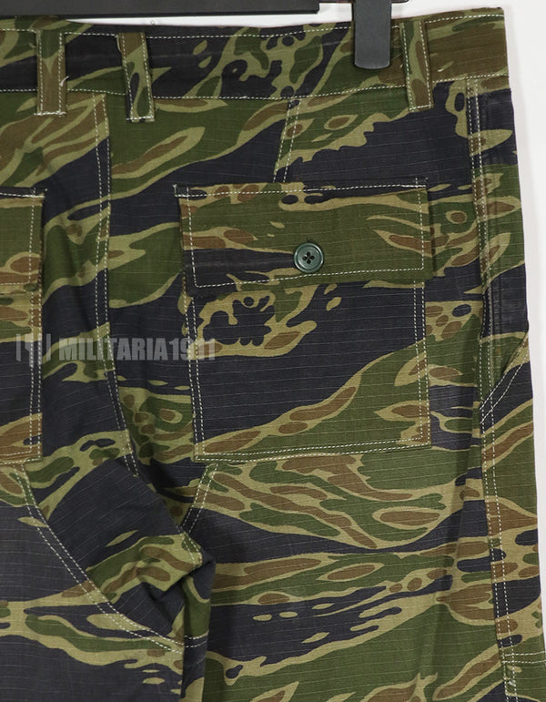 実物生地　1970年代　VNMC タイガーストライプ　パンツ　戦後組み立て可能性あり　中古