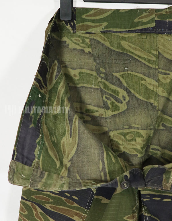 実物生地　1970年代　VNMC タイガーストライプ　パンツ　戦後組み立て可能性あり　中古