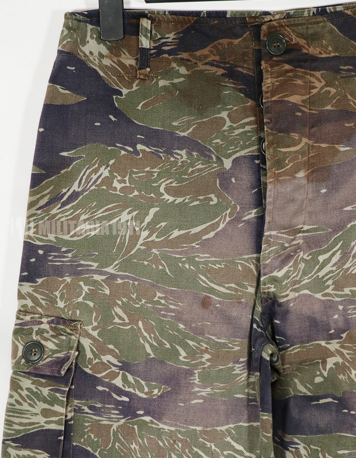 実物　シルバータイガーストライプ　退色強い　Asian Cut 中古品　汚れあり