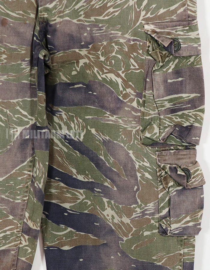 実物　シルバータイガーストライプ　退色強い　Asian Cut 中古品　汚れあり