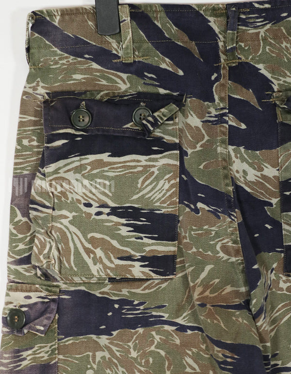 実物　シルバータイガーストライプ　退色強い　Asian Cut 中古品　汚れあり