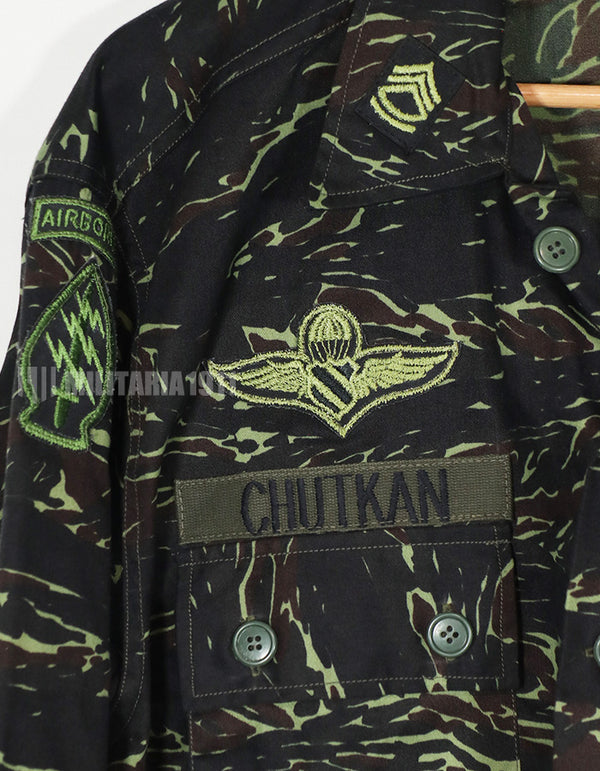 実物　実物　1970年代　タイ製　タイガーストライプ　シャドウタイガー　ジャケット　未使用品　A