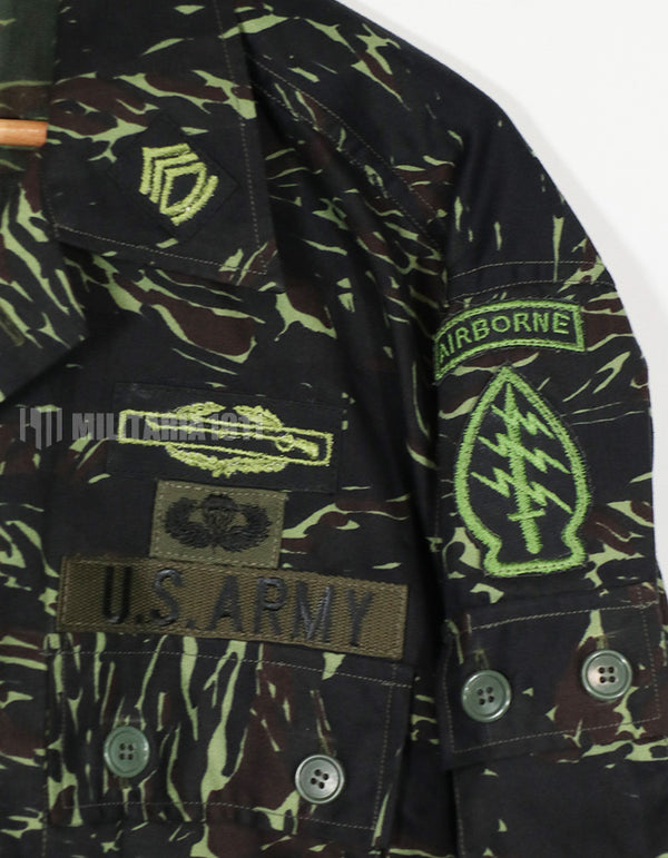 実物　実物　1970年代　タイ製　タイガーストライプ　シャドウタイガー　ジャケット　未使用品　A