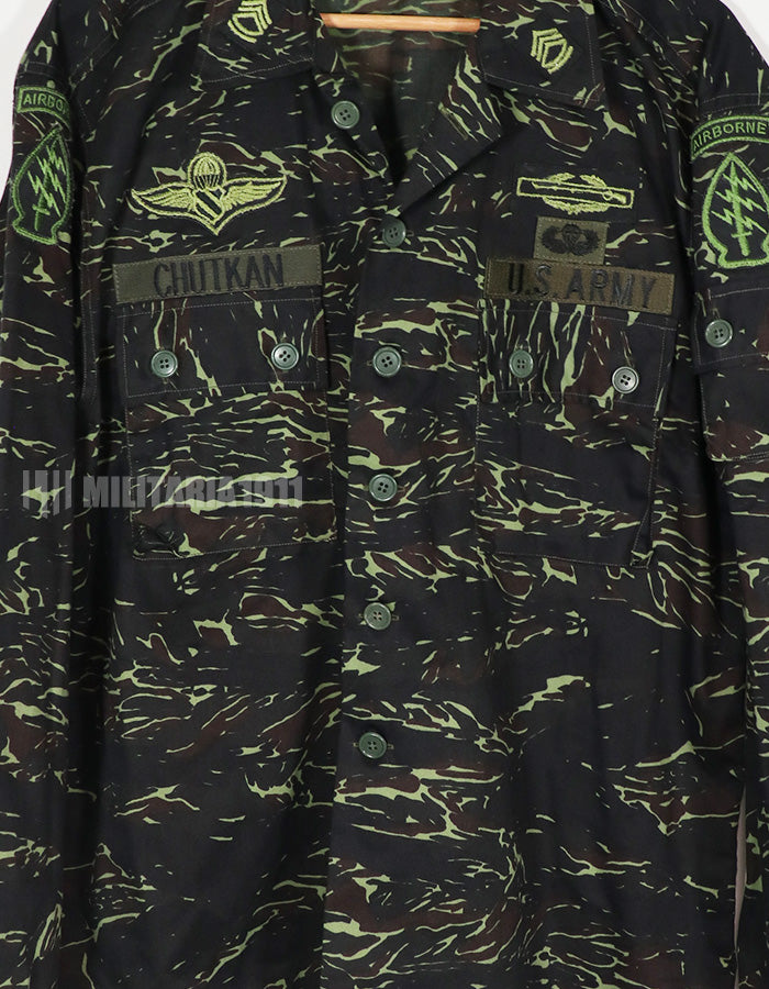 実物　実物　1970年代　タイ製　タイガーストライプ　シャドウタイガー　ジャケット　未使用品　A