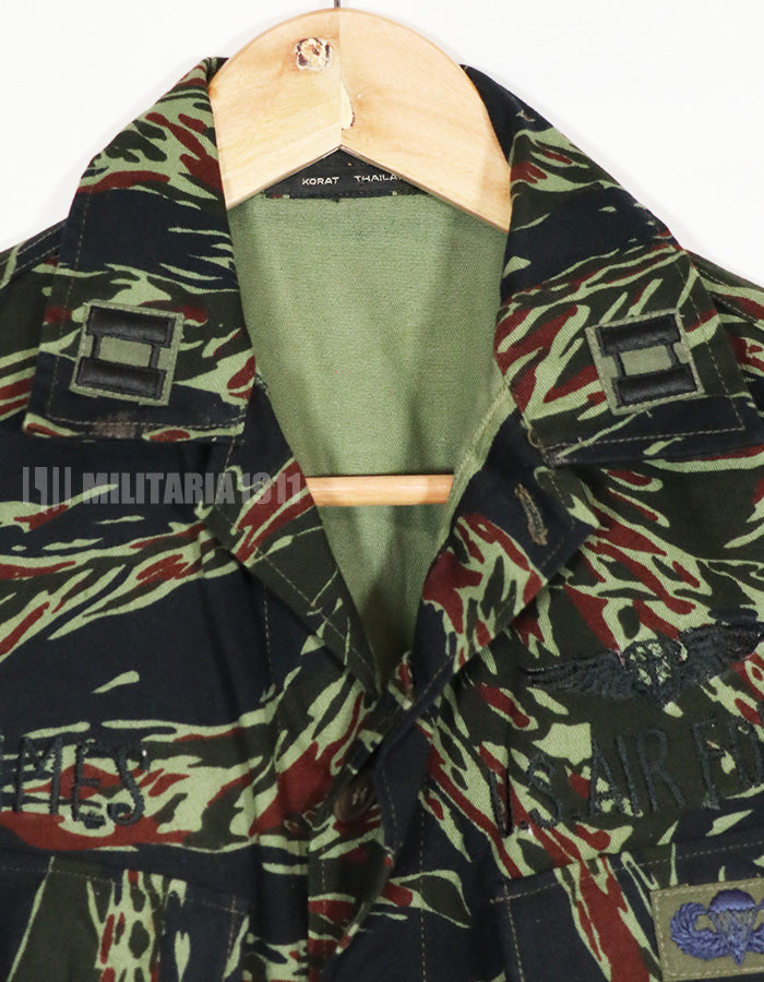 1970年代　タイタイガー　タイガーストライプ　USAF　直接刺繍　テイラーメイド品