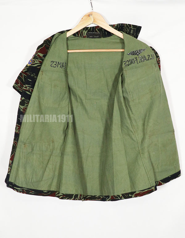 1970年代　タイタイガー　タイガーストライプ　USAF　直接刺繍　テイラーメイド品